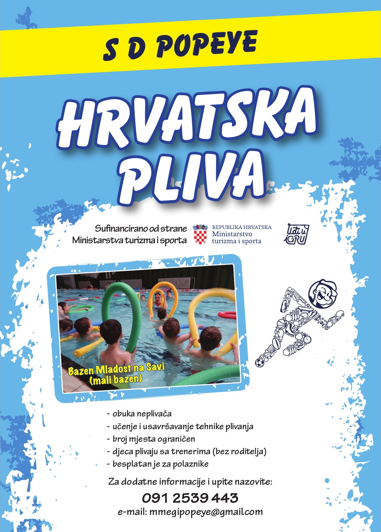 Plakat programa Hrvatska pliva 2026.